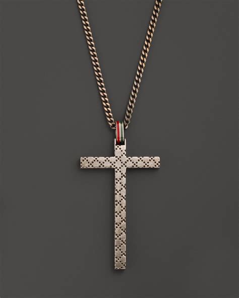 gucci cross necklace nordstrom|vintage Gucci cross necklace.